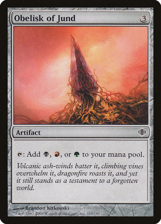 Obelisk of Jund [Shards of Alara] | Empire Gaming NC