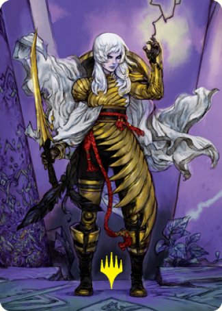 The Wandering Emperor 1 Art Card (Gold-Stamped Signature) [Kamigawa: Neon Dynasty Art Series] | Empire Gaming NC