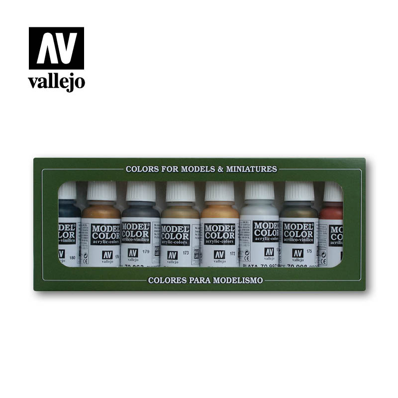 AV Vallejo Model Color Set Metallics (x8) | Empire Gaming NC