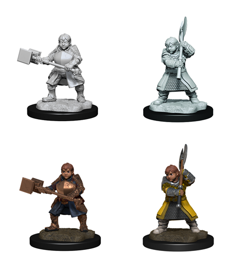 Critical Role Unpainted Minis: DWARF EMPIRE FIGHTER FEMALE | Empire Gaming NC