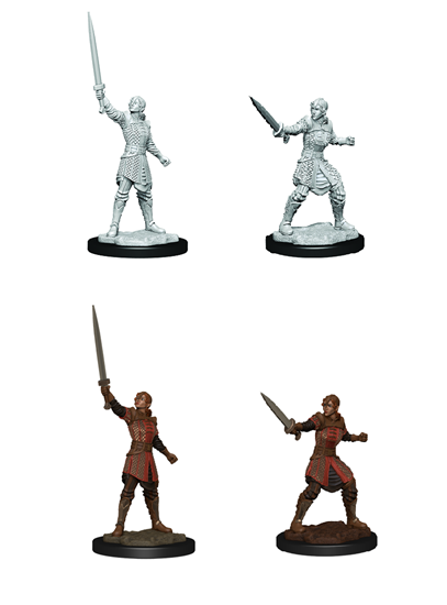 Critical Role Unpainted Minis: HUMAN EMPIRE FIGHTER FEMALE | Empire Gaming NC