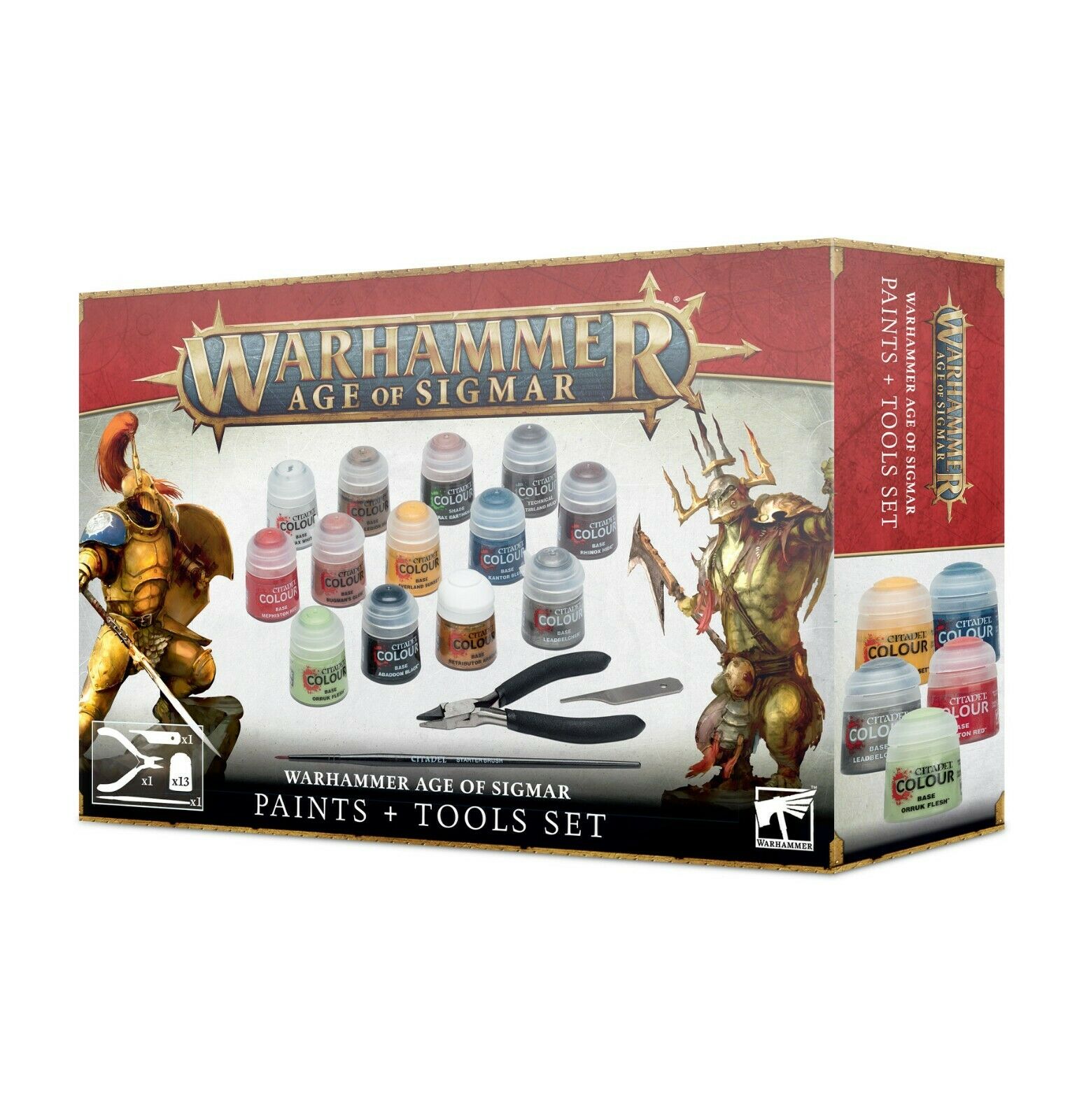 WARHAMMER AGE OF SIGMAR - PAINTS + TOOL SET | Empire Gaming NC