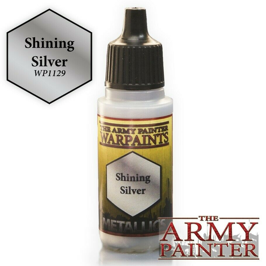 Army Painter Warpaints Brush-On Shining Silver 0.6 o | Empire Gaming NC