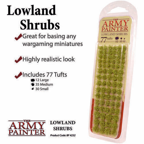 The Army Painter Battlefields Tuft Lowland Shrubs Tufts | Empire Gaming NC