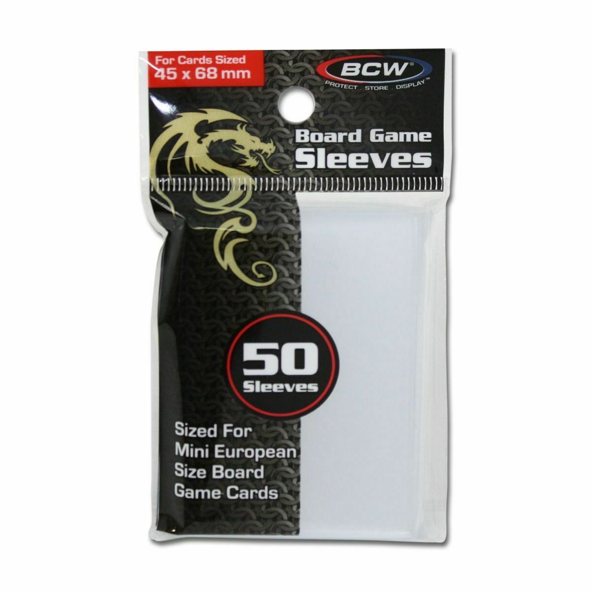 Board Game Sleeves - Mini Euro (45MM x 68MM) | Empire Gaming NC