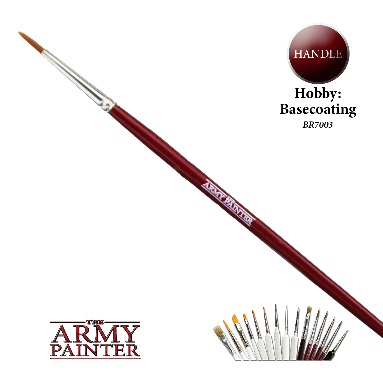 The Army Painter BR7003 Hobby Base Coating Paint Brush 1st Class Post | Empire Gaming NC