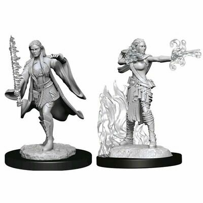 D&D Unpainted Mini - Female Multiclass Warlock-Sorcerer | Empire Gaming NC