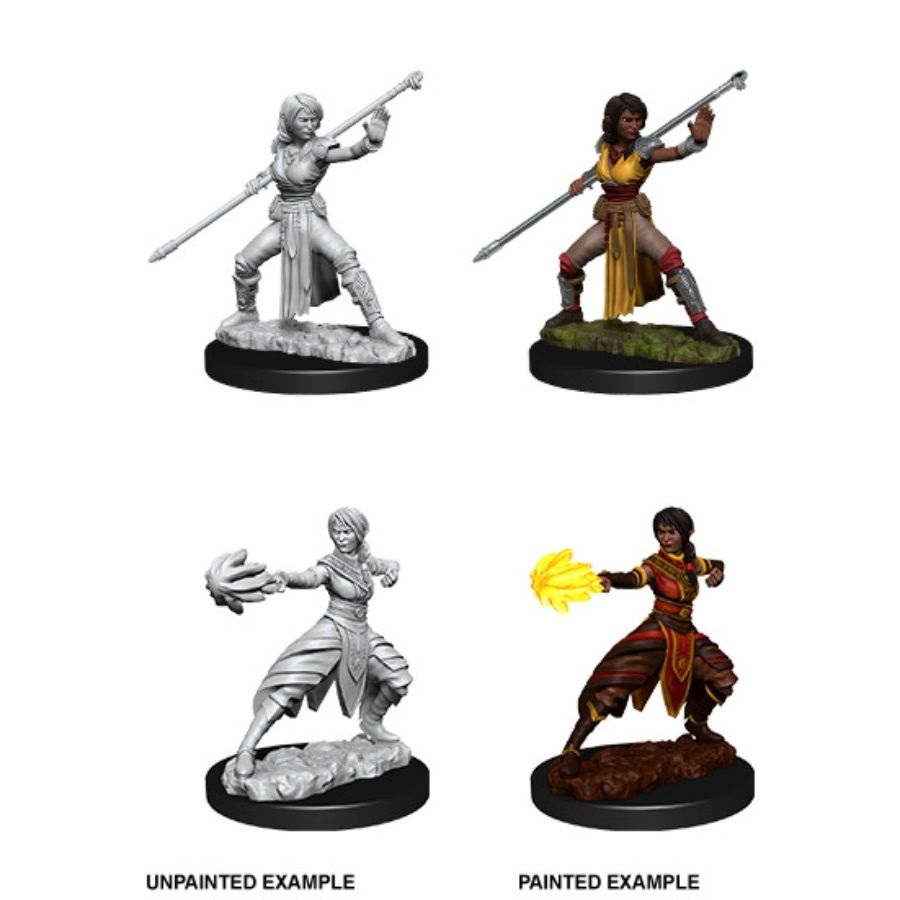 Dungeons & Dragons Nolzur’s Marvelous Miniatures: Half-Elf Monk (Female) | Empire Gaming NC